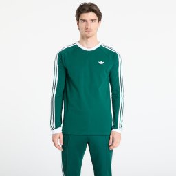 Тениска adidas 3-Stripes Long-Sleeve Top Long-Sleeve Top Collegiate Green M