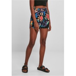 Women's black shorts AOP Viscose Resort Shorts