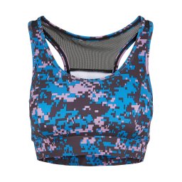 Women's Tech Mesh Bra Digital Duskviolet Camo