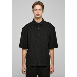 Boxy towel shirt black