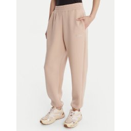 Guess Текстилни панталони 169841 Бежов Slim Fit