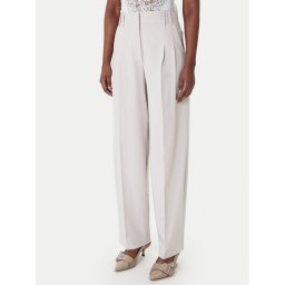 Patrizia Pepe Текстилни панталони 8P0794/A498-S748 Сив Regular Fit