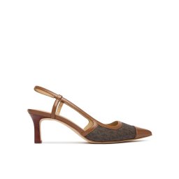 MICHAEL Michael Kors Обувки на ток Alora Toe Cao Mid Sling 40R6AOMS1B Кафяв