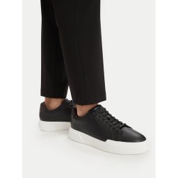 Calvin Klein Сникърси Chunky Cupsole Laceup Clean Lth HM0HM02239 Черен