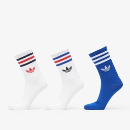 Чорапи adidas 3-Stripes Crew Socks 3 Pairs White/ White/ Collegiate Royal L