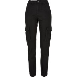 Women's utility trousers made of cotton twill black