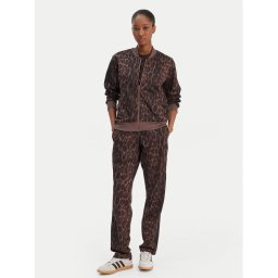 adidas Анцуг Essentials 3-Stripes Animal JZ0927 Кафяв Regular Fit