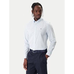 Tommy Hilfiger Риза Gingham MW0MW41713 Светлосиньо Regular Fit