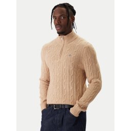 Gant Пуловер 8050260 Бежов Regular Fit