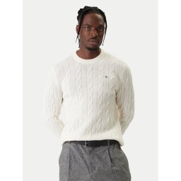 Gant Пуловер 8050213 Екрю Regular Fit