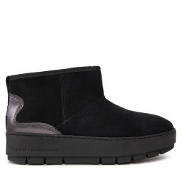 Апрески Tommy Hilfiger Metallic Suede Snowboot FW0FW07850 Черен