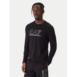 EA7 Emporio Armani Тениска с дълъг ръкав 7M001310 AF10373 UC001 Черен Regular Fit