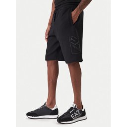 EA7 Emporio Armani Спортни шорти 7M001491 AF17787 UC001 Черен Regular Fit