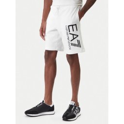 EA7 Emporio Armani Спортни шорти 7M001414 AF22266 U0002 Бял Regular Fit