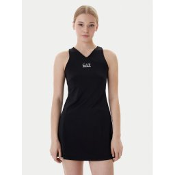 EA7 Emporio Armani Тенис рокля 7W000317 AF14524 UC001 Черен Regular Fit