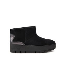 Tommy Hilfiger Апрески Metallic Suede Snowboot FW0FW07850 Черен