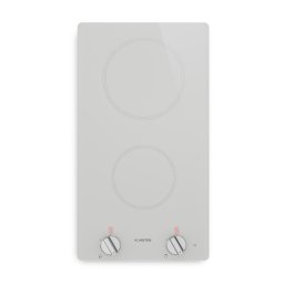 Klarstein Индукционен котлон Kochheld | Елегантен и мощен | 2 зони за готвене | 3500 W | 30 см (XFC302K1-W1)