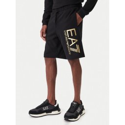 EA7 Emporio Armani Спортни шорти 7M001414 AF22266 MC004 Черен Regular Fit