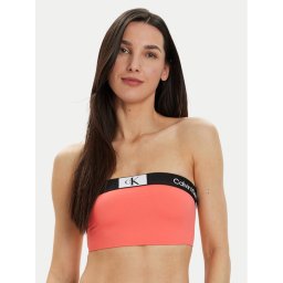 Calvin Klein Swimwear Горнище на бански KW0KW02355 Коралов