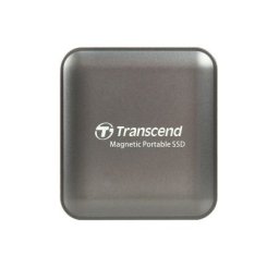 Твърд диск Transcend 2TB, External SSD, ESD420C, USB 20Gbps, Type C, Magsafe, Iron Gray