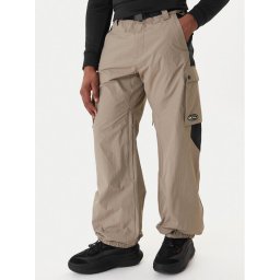 Quiksilver Ски панталони Snow Down Cargo EQYTP03231 Бежов Relaxed Fit