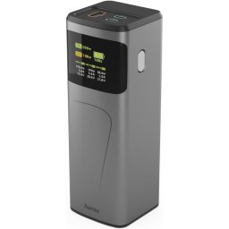 HAMA Външна батерия „High Power“, 200 W, 24000 mAh, 2x USB-C, USB-A, бързо зареждане