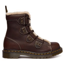 Зимни обувки Dr. Martens 1460 Lace To Toe Fur Lined DM41417200 Кафяв
