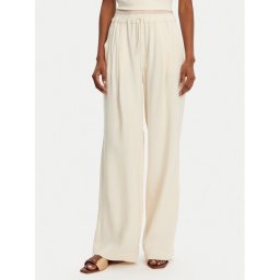 Marella Текстилни панталони Fred 2513131085 Екрю Wide Leg