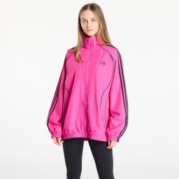 Яке adidas Teamgeist Adicolor Oversized Woven Track Top Semi Lucid Fuchsia/ Better Scarlet/ Off White M