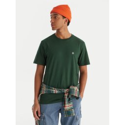 Element Тишърт Icon Embroidery ELYKT00168 Тъмнозелен Regular Fit