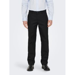Only & Sons Текстилни панталони Edge-Ed 22024468 Черен Relaxed Fit