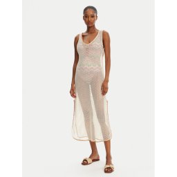 Banana Moon Плажна рокля Tupai Hayato MFU11 Екрю Regular Fit