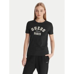 Guess Тишърт V6RI15 J1314 Черен Regular Fit