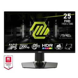 Монитор MSI MAG 255PXF, 24.5", 0.5ms, 300Hz, Rapid IPS, 1920x1080 (FHD), 16:9, AMD FreeSync Premium, 90% DCI-P3, AG, HDR Ready, 250 nits, 1000:1, DCR 100M:1, 2x2W, DP(1.2a), 2xHDMI 2.0b, Pivot, Heigh Adj., VESA, Black, 5.3kg