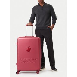 Beverly Hills Polo Club Голям куфар CEO-BHPC-L-004-08-BURGUNDY Бордо