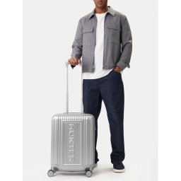 Hunter Самолетен куфар за ръчен багаж CEO-HUNTER-S-002-08-SILVER Сребрист