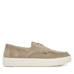 Обувки Tommy Hilfiger Casual Suede Stitch Toe Hybrid FM0FM05707 Бежов