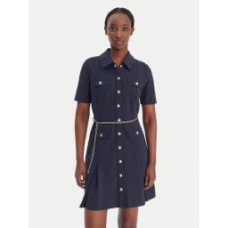 MICHAEL Michael Kors Рокля тип риза MR683BX667 Тъмносин Regular Fit
