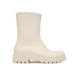 Calvin Klein Jeans Гумени ботуши Mid Rainboot Rubber YW0YW02004 Екрю
