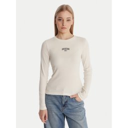 Guess Jeans Блуза W6RP22 KA0H1 Екрю Slim Fit