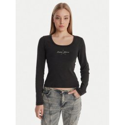 Guess Jeans Блуза W6RP24 KA0H1 Сив Slim Fit