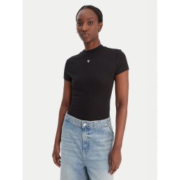 Guess Блуза W6RP99 KCNH2 Черен Regular Fit