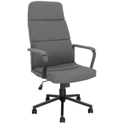 Директорски стол OKOffice Napoli, до 130кг. дамаска, метална база, Tilt механизъм, сив