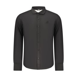 Мъжка черна риза slim fit