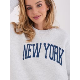 Светлосив суитшърт New York