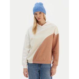 Roxy Суитшърт ERJFT04868 Бежов Relaxed Fit