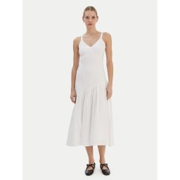 DKNY Лятна рокля P5JNCD88 Екрю Regular Fit