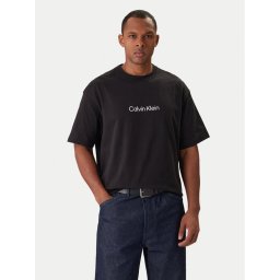 Calvin Klein Тишърт LV040HM228 Черен Relaxed Fit