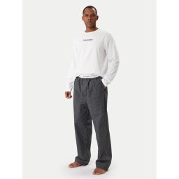 Calvin Klein Пижама Ls Tee LV00NM2953 Бял Regular Fit