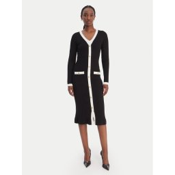 Guess Плетена рокля W6RK38 Z3HP2 Черен Regular Fit